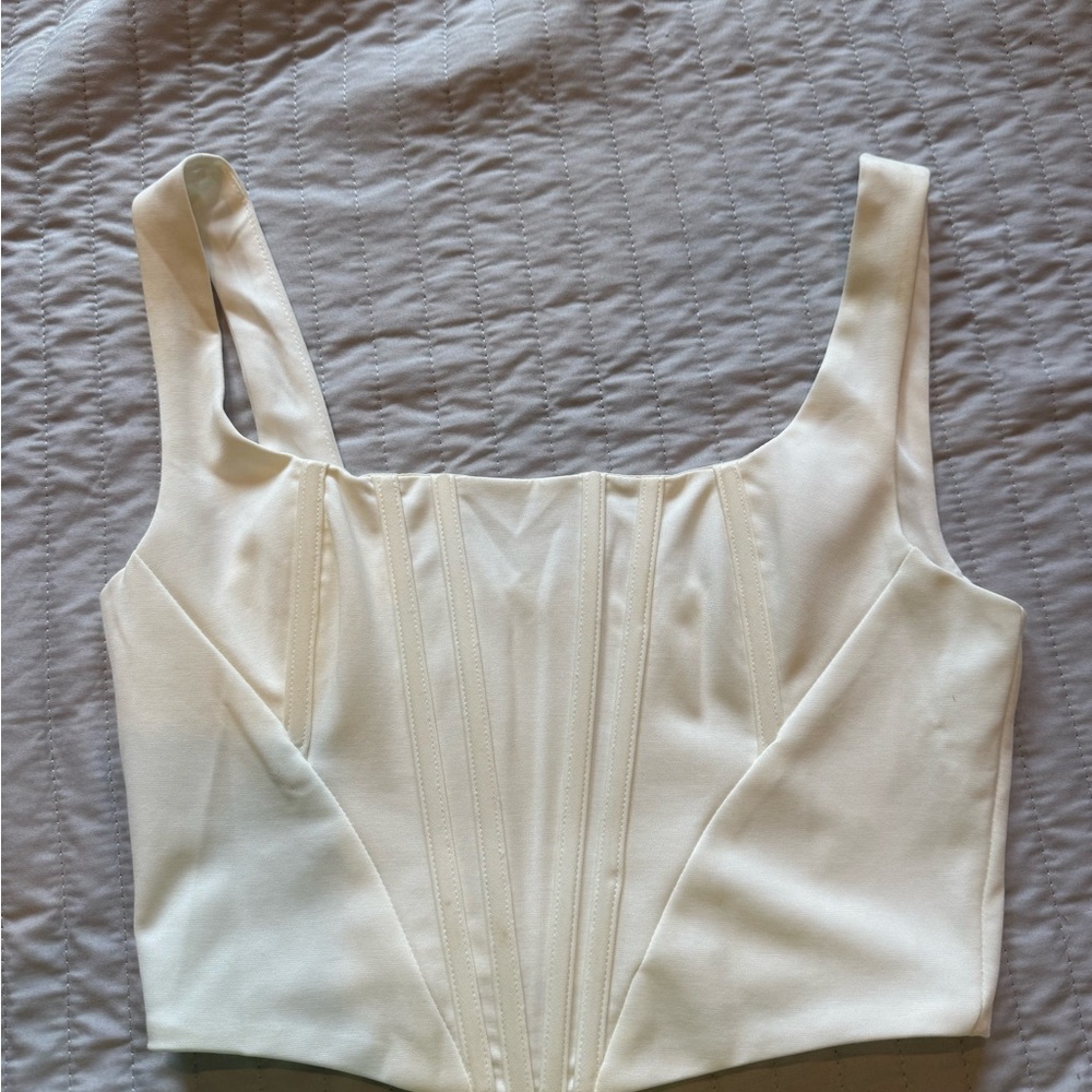 Stylish White Crop Top